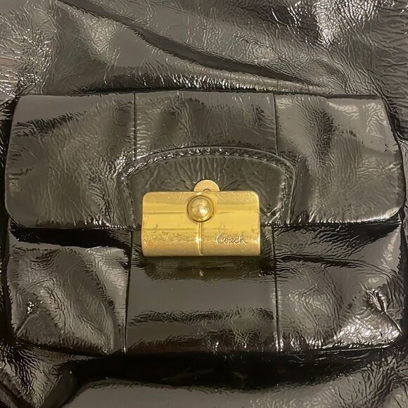 Coach G1076-16014 Kristen hobo blk liquid gloss - Picture 2 of 16